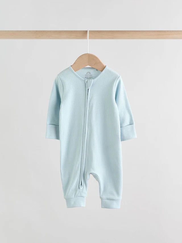 |BabyBoy| Macacão de dormir azul sem pés para bebês, pacote com 3 (0 a 3 anos)