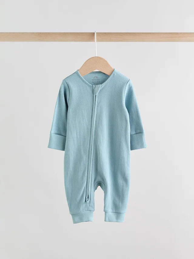 |BabyBoy| Macacão de dormir azul sem pés para bebês, pacote com 3 (0 a 3 anos)