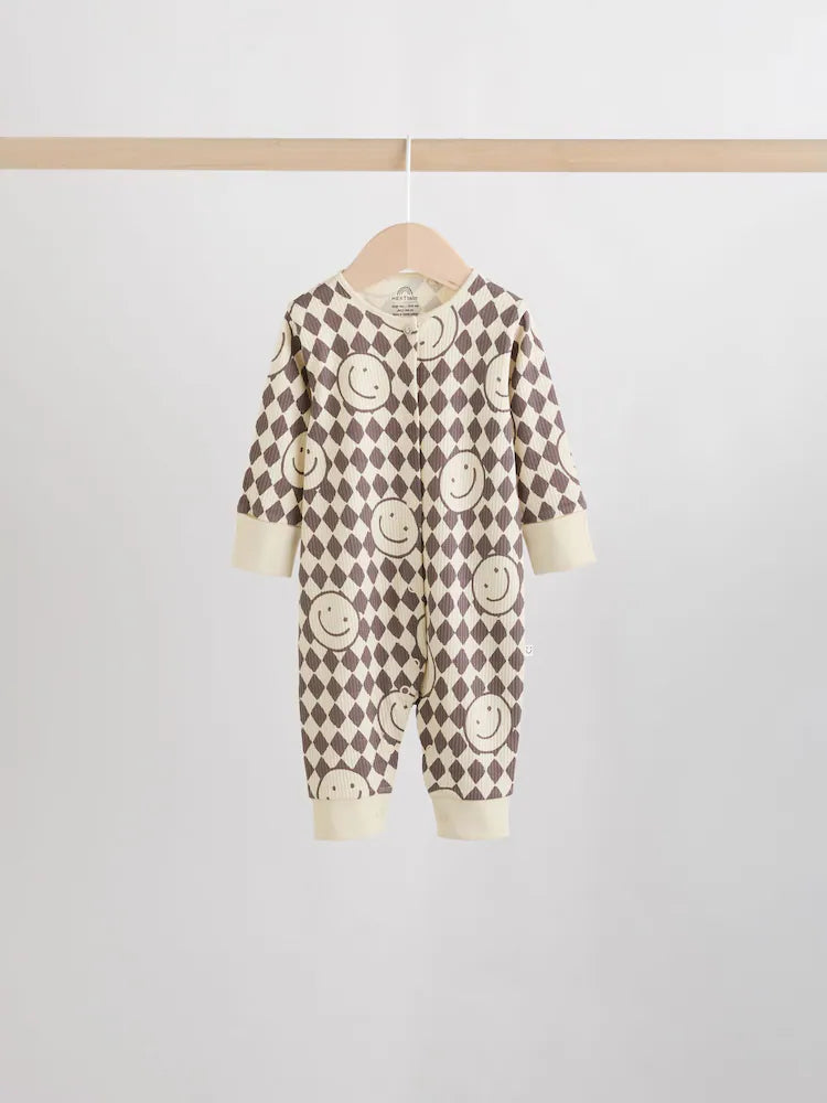 |BabyBoy| Macacão De Dormir Monocromático Sem Pés Para Bebês, Pacote Com 4 (0 meses a 2 anos)