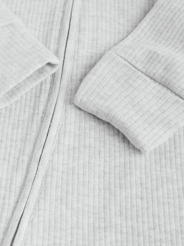 |BabyGirl| Macacão Sem Pés com Zíper Bidirecional Neutro Para Bebês, Pacote com 5 (0-2 anos)