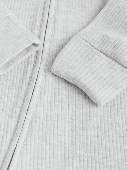 |BabyGirl| Macacão Sem Pés com Zíper Bidirecional Neutro Para Bebês, Pacote com 5 (0-2 anos)