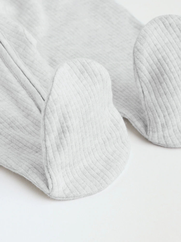 |BabyGirl| Macacão Sem Pés com Zíper Bidirecional Neutro Para Bebês, Pacote com 5 (0-2 anos)