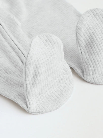 |BabyGirl| Macacão Sem Pés com Zíper Bidirecional Neutro Para Bebês, Pacote com 5 (0-2 anos)