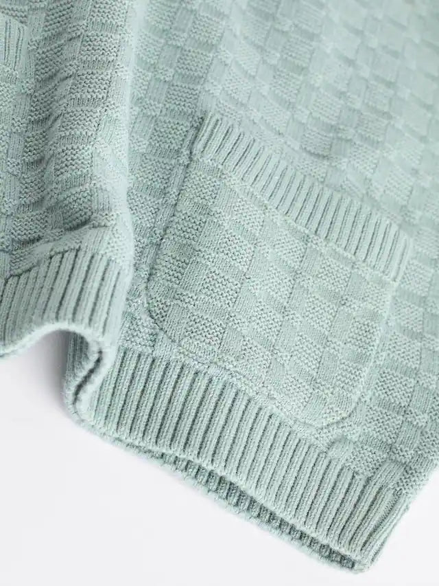 |BabyBoy| Conjunto De Suéter e Leggings De Malha Texturizada Mineral Baby 100% Algodão (0 meses a 3 anos)