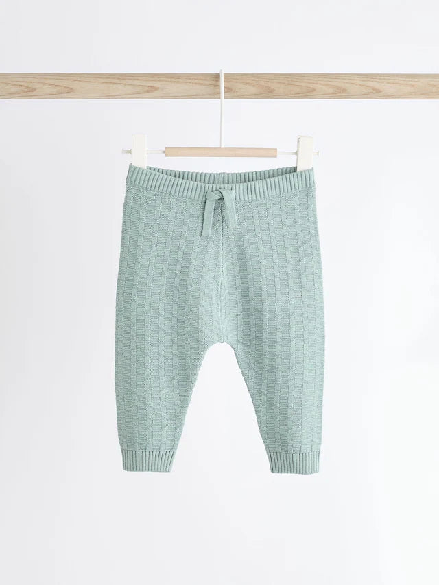 |BabyBoy| Conjunto De Suéter e Leggings De Malha Texturizada Mineral Baby 100% Algodão (0 meses a 3 anos)