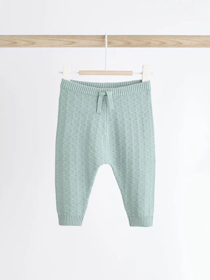 |BabyBoy| Conjunto De Suéter e Leggings De Malha Texturizada Mineral Baby 100% Algodão (0 meses a 3 anos)