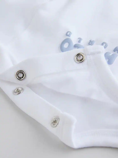 |BabyBoy| Conjunto De 3 Peças De Jaqueta, Body e Leggings Listrados Azuis Para Bebê (0 meses a 2 anos)