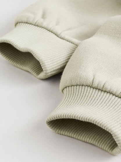 |BabyBoy| Conjunto De Moletom e Calça De Moletom Sage Green Tractor Para Bebê (0 meses a 2 anos)