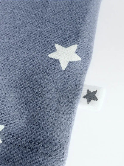 |BabyBoy| Conjunto De 6 Peças De Blusas e Leggings Azuis Hello World Para Bebês (0 meses a 3 anos)