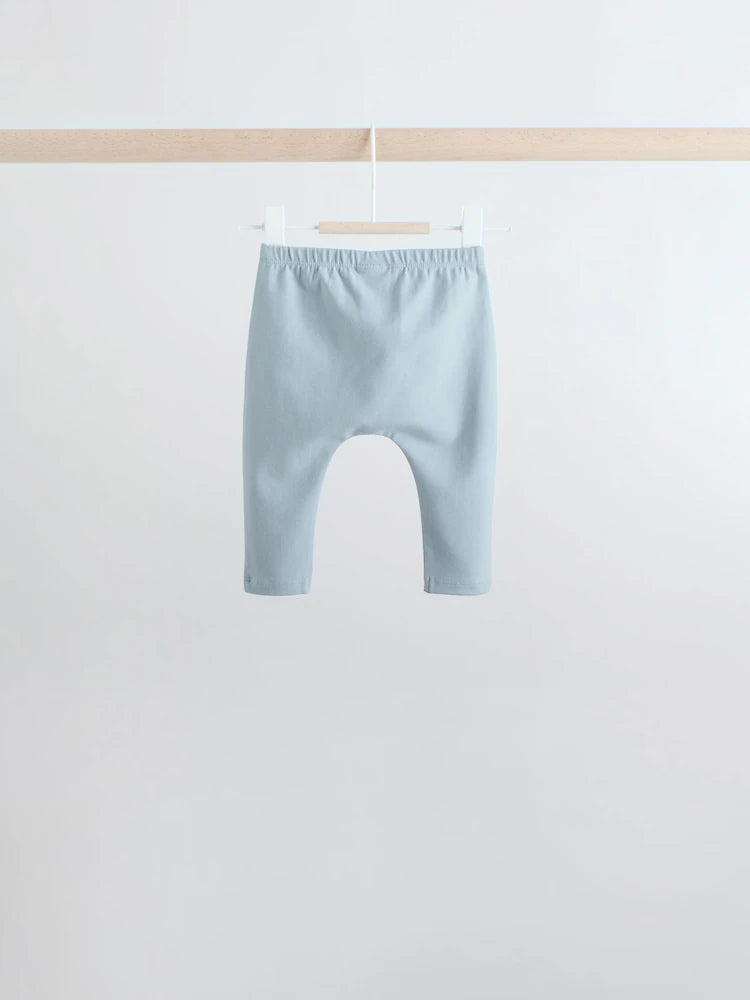 |BabyBoy| Conjunto De 6 Peças De Blusas e Leggings Azuis Hello World Para Bebês (0 meses a 3 anos)
