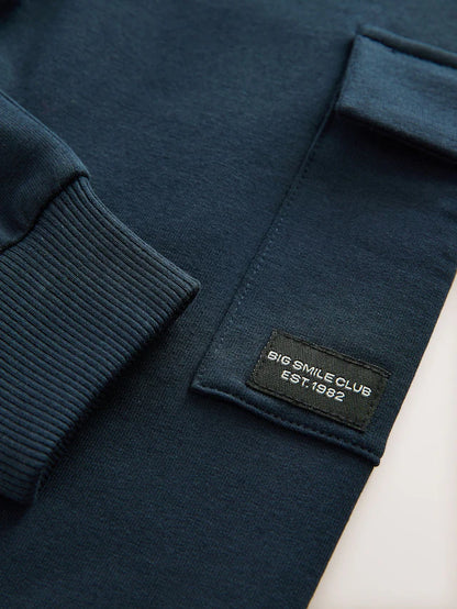 |Boy| Calça De Moletom Skinny Azul Marinho (3 meses a 7 anos)