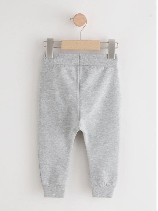 |Boy| Calça De Moletom Clássica Cinza Mesclada (3 meses a 7 anos)