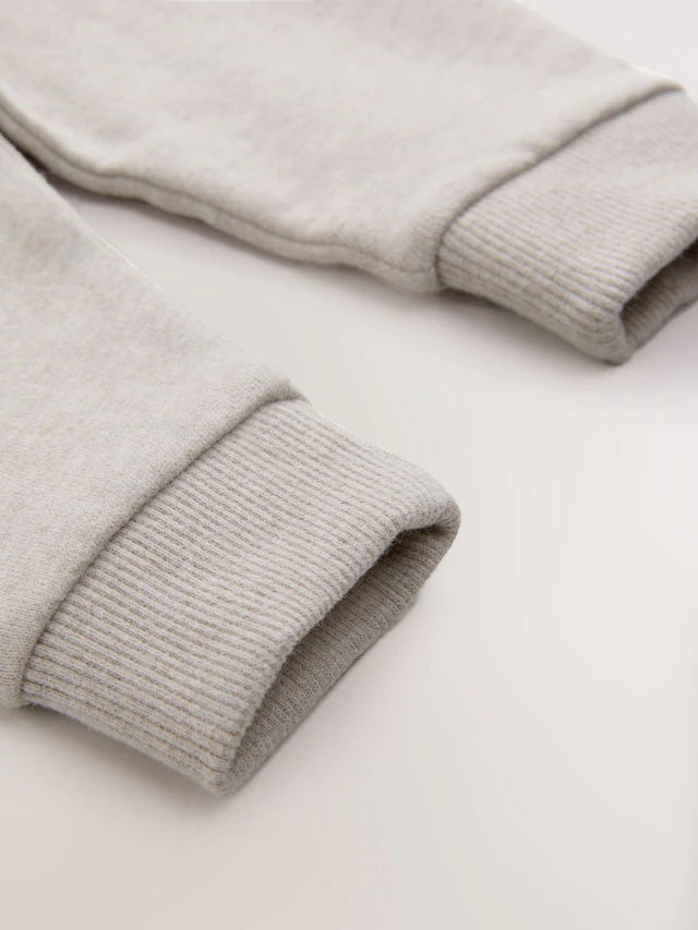 |Boy| Calça De Moletom Oatmeal Marl Slim Fit Soft Touch (3 meses a 7 anos)