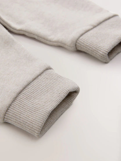 |Boy| Calça De Moletom Oatmeal Marl Slim Fit Soft Touch (3 meses a 7 anos)