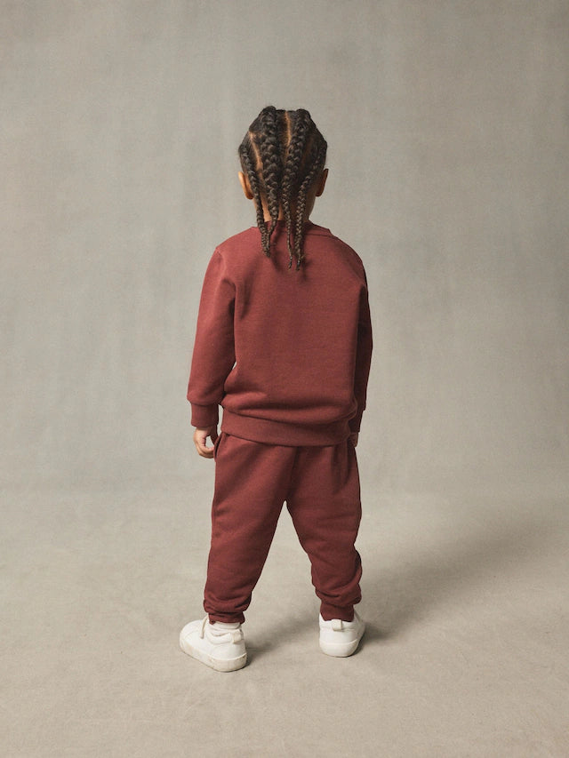 |Girl| Conjunto De Moletom e Calça De Moletom Vermelho Bordô (3 meses a 7 anos)