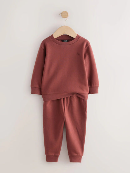 |Girl| Conjunto De Moletom e Calça De Moletom Vermelho Bordô (3 meses a 7 anos)