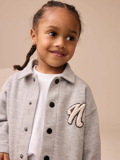 |Girl| Conjunto De 3 Peças De Camiseta Cinza e Calça Jogger (3 meses a 7 anos)