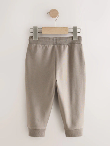 |Boy| Calça De Moletom Regular Fit Cáqui Verde/Azul/Vermelho, Pacote com 5 (3 meses a 7 anos)