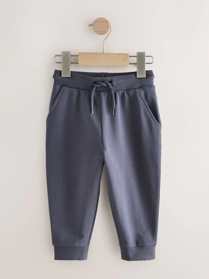 |Boy| Calça De Moletom Regular Fit Cáqui Verde/Azul/Vermelho, Pacote com 5 (3 meses a 7 anos)