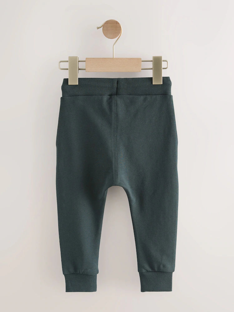 |Boy| Calça De Moletom Super Skinny Azul/Marrom/Cinza Carvão, Pacote com 3 (3 meses a 7 anos)