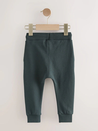 |Boy| Calça De Moletom Super Skinny Azul/Marrom/Cinza Carvão, Pacote com 3 (3 meses a 7 anos)