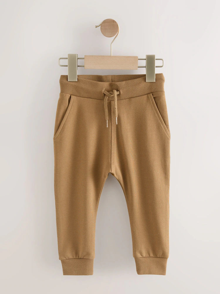 |Boy| Calça De Moletom Super Skinny Azul/Marrom/Cinza Carvão, Pacote com 3 (3 meses a 7 anos)