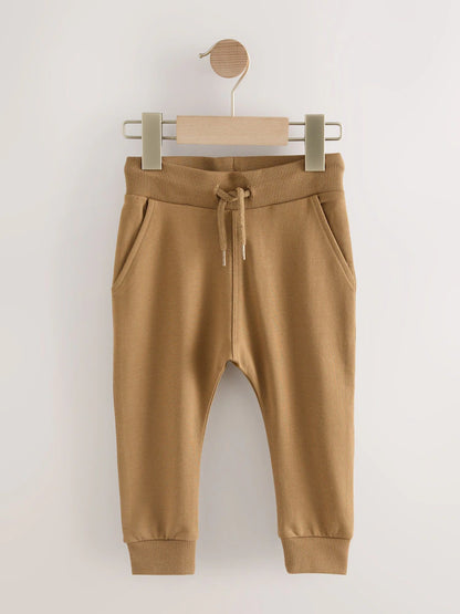 |Boy| Calça De Moletom Super Skinny Azul/Marrom/Cinza Carvão, Pacote com 3 (3 meses a 7 anos)