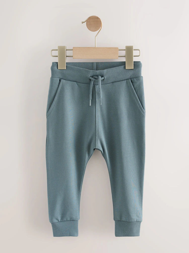 |Boy| Calça De Moletom Super Skinny Azul/Marrom/Cinza Carvão, Pacote com 3 (3 meses a 7 anos)