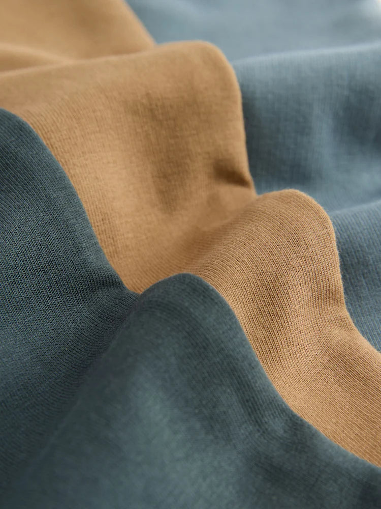 |Boy| Calça De Moletom Super Skinny Azul/Marrom/Cinza Carvão, Pacote com 3 (3 meses a 7 anos)