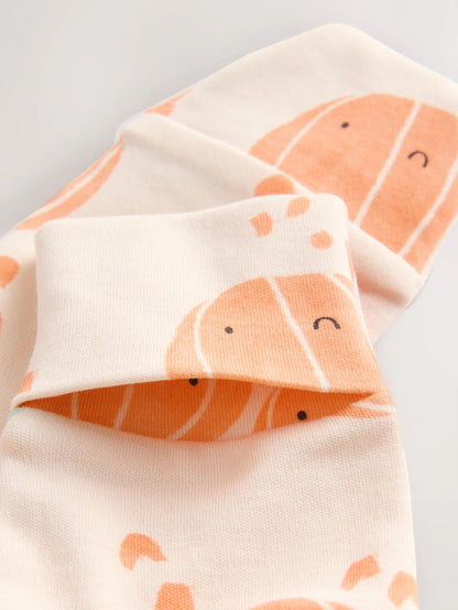 |BabyBoy| Macacão Sem Pés Com Zíper Bidirecional Laranja Para Bebê (0 meses a 3 anos)