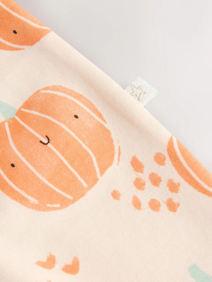 |BabyBoy| Macacão Sem Pés Com Zíper Bidirecional Laranja Para Bebê (0 meses a 3 anos)