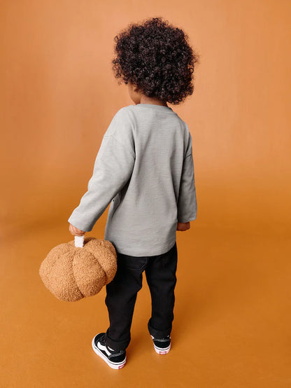 |Boy| Camiseta Com Estampa Gráfica De Manga Comprida Grey Ghost Halloween (3 meses a 7 anos)