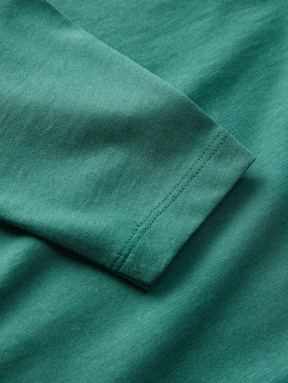 |Girl| Camiseta Lisa De Manga Comprida Green Duck (3 meses a 7 anos)