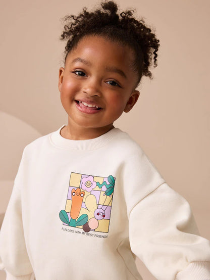 |Girl| Conjunto de blusa e calça flare com estampa de urso vermelho Berry (3 meses a 7 anos)