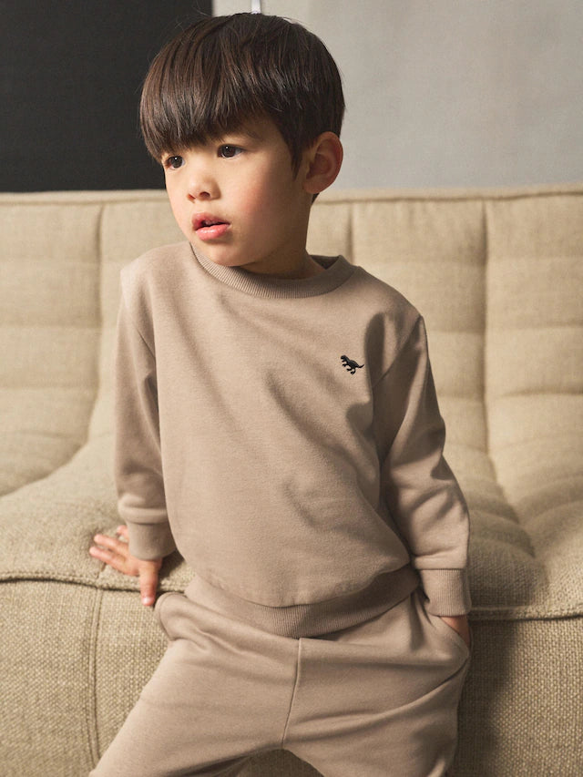 |Boy| Conjunto De Moletom e Calça De Moletom Stone (3 meses a 7 anos)