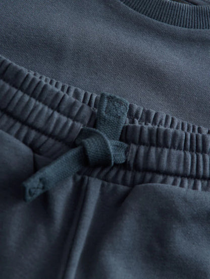 |Boy| Conjunto De Moletom e Calça De Moletom Azul Marinho (3 meses a 7 anos)