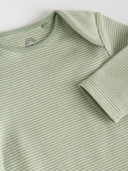 |BabyBoy| Pacote Com 5 Bodies De Manga Comprida Para Bebês, Azul/Marrom