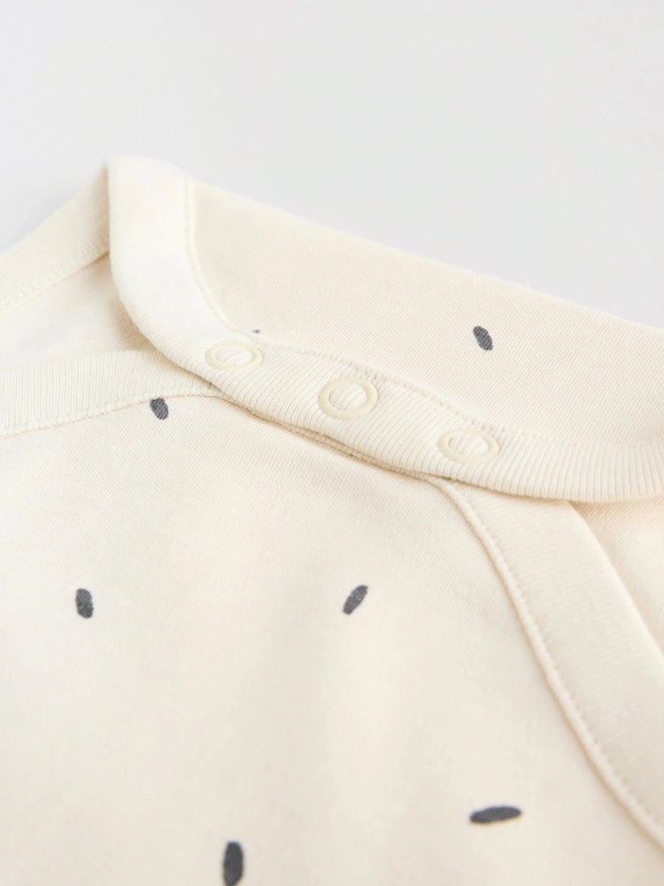 |BabyBoy| Conjunto De 5 Bodies De Manga Comprida Monocromáticos Para Bebês