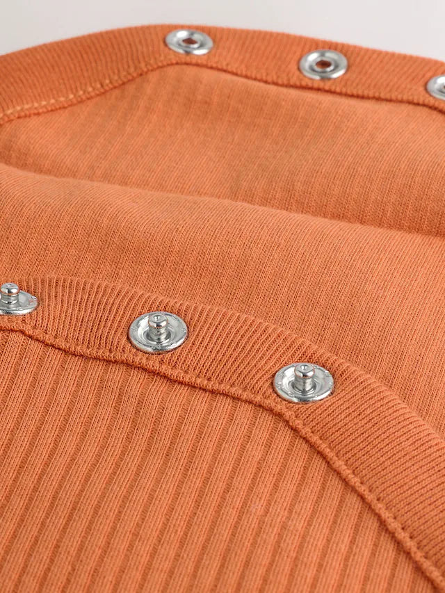 |BabyBoy| Conjunto De Macacão e Chapéu De Halloween De Manga Comprida Laranja Para Bebê