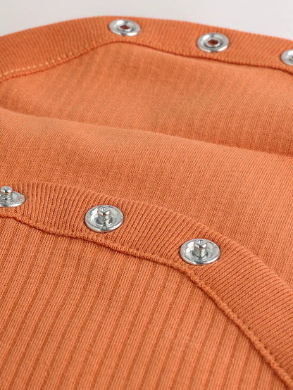 |BabyBoy| Conjunto De Macacão e Chapéu De Halloween De Manga Comprida Laranja Para Bebê