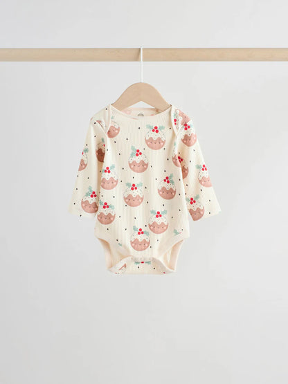 |BabyBoy| Pacote Com 3 Macacões De Natal Para Bebês