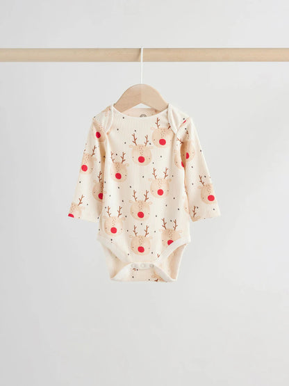 |BabyBoy| Pacote Com 3 Macacões De Natal Para Bebês