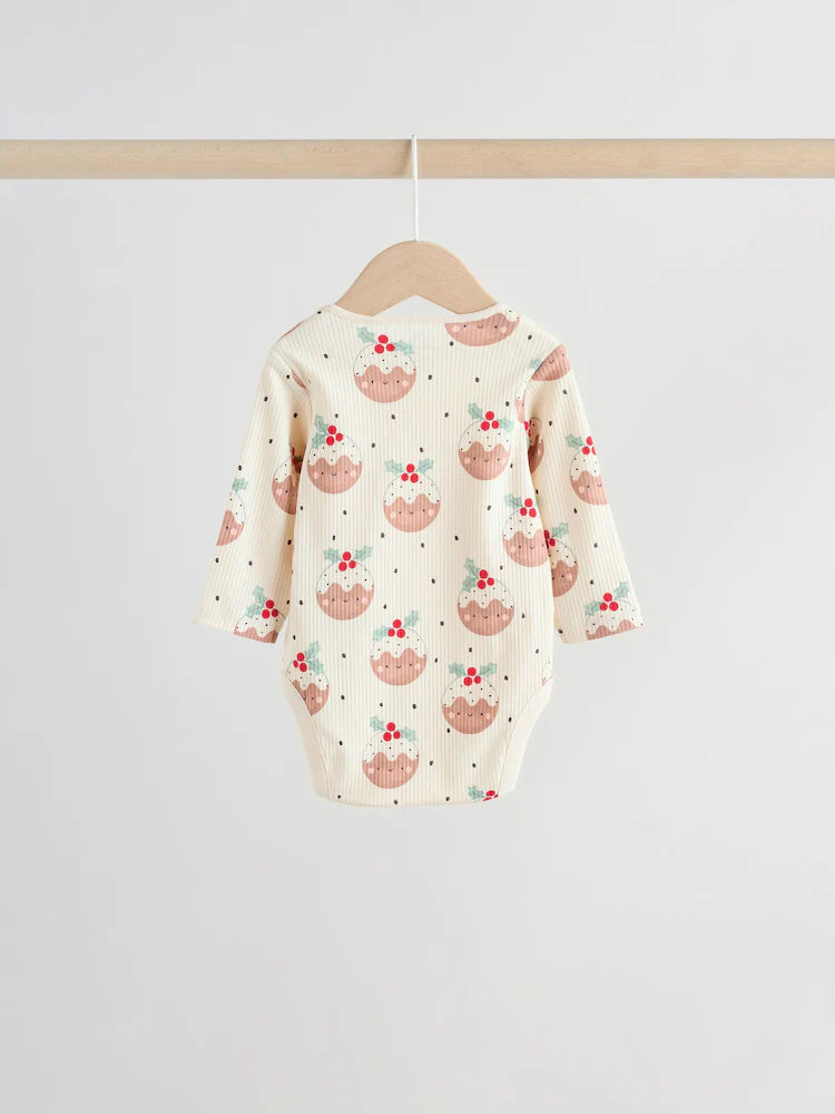 |BabyBoy| Pacote Com 3 Macacões De Natal Para Bebês