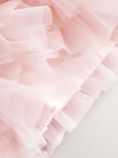 |BabyGirl| Vestido Tutu De Manga Comprida Rosa Para Bebê (0 meses a 2 anos)