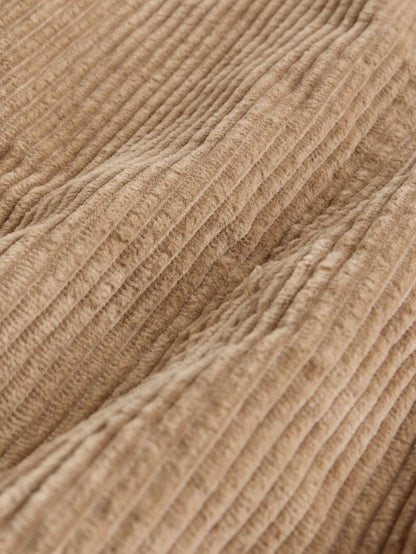 |BabyBoy| Conjunto De Macacão e Macacão De Veludo Cotelê Para Bebê Urso Marrom Bege (0 meses a 2 anos)