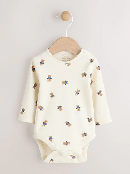 |BabyBoy| Conjunto De Macacão e Macacão De Veludo Cotelê Para Bebê Urso Marrom Bege (0 meses a 2 anos)