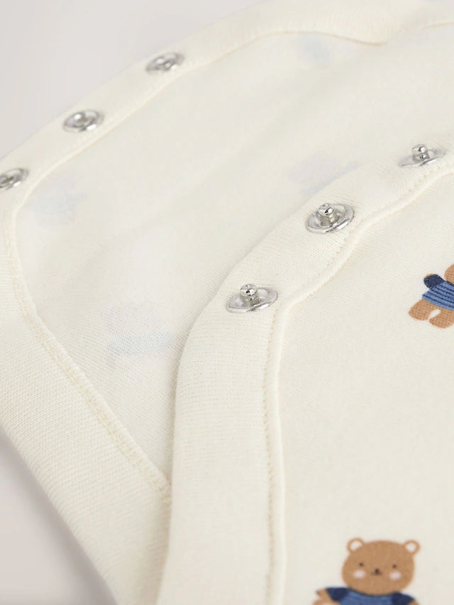 |BabyBoy| Conjunto De Macacão e Macacão De Veludo Cotelê Para Bebê Urso Marrom Bege (0 meses a 2 anos)