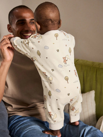 |BabyBoy| Macacão De Bebê Ecru Bear (0 meses a 3 anos)