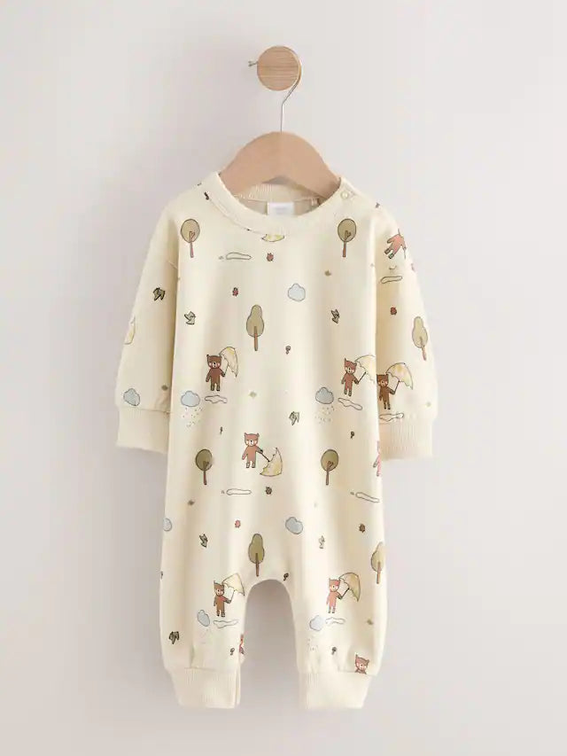 |BabyBoy| Macacão De Bebê Ecru Bear (0 meses a 3 anos)