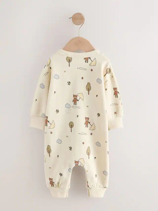 |BabyBoy| Macacão De Bebê Ecru Bear (0 meses a 3 anos)